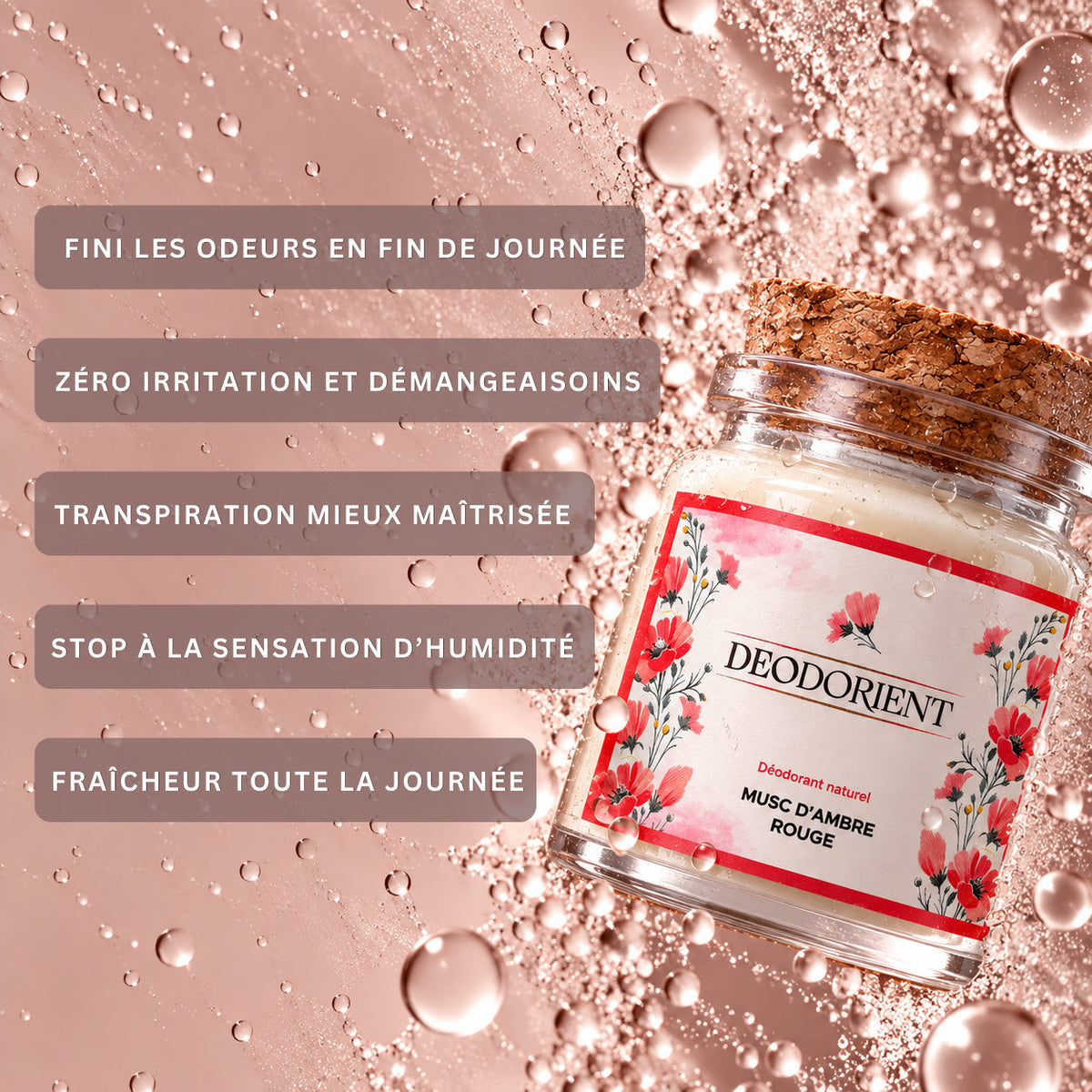 Deodorant Musc Ambre Rouge 🌸
