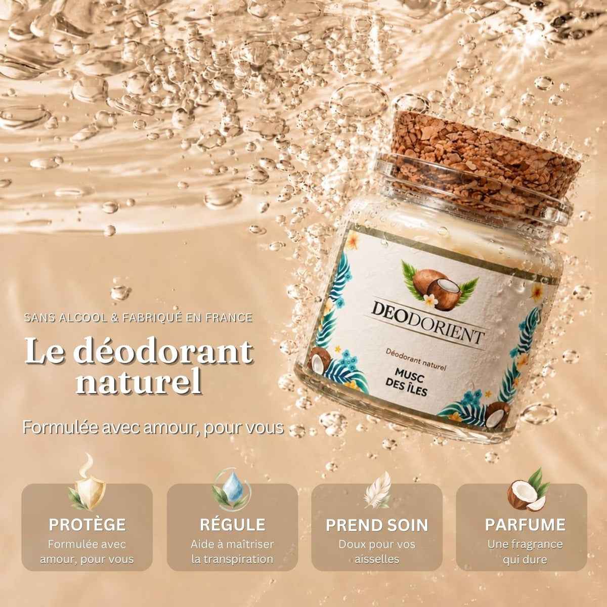 Deodorant Musc Coco des Îles