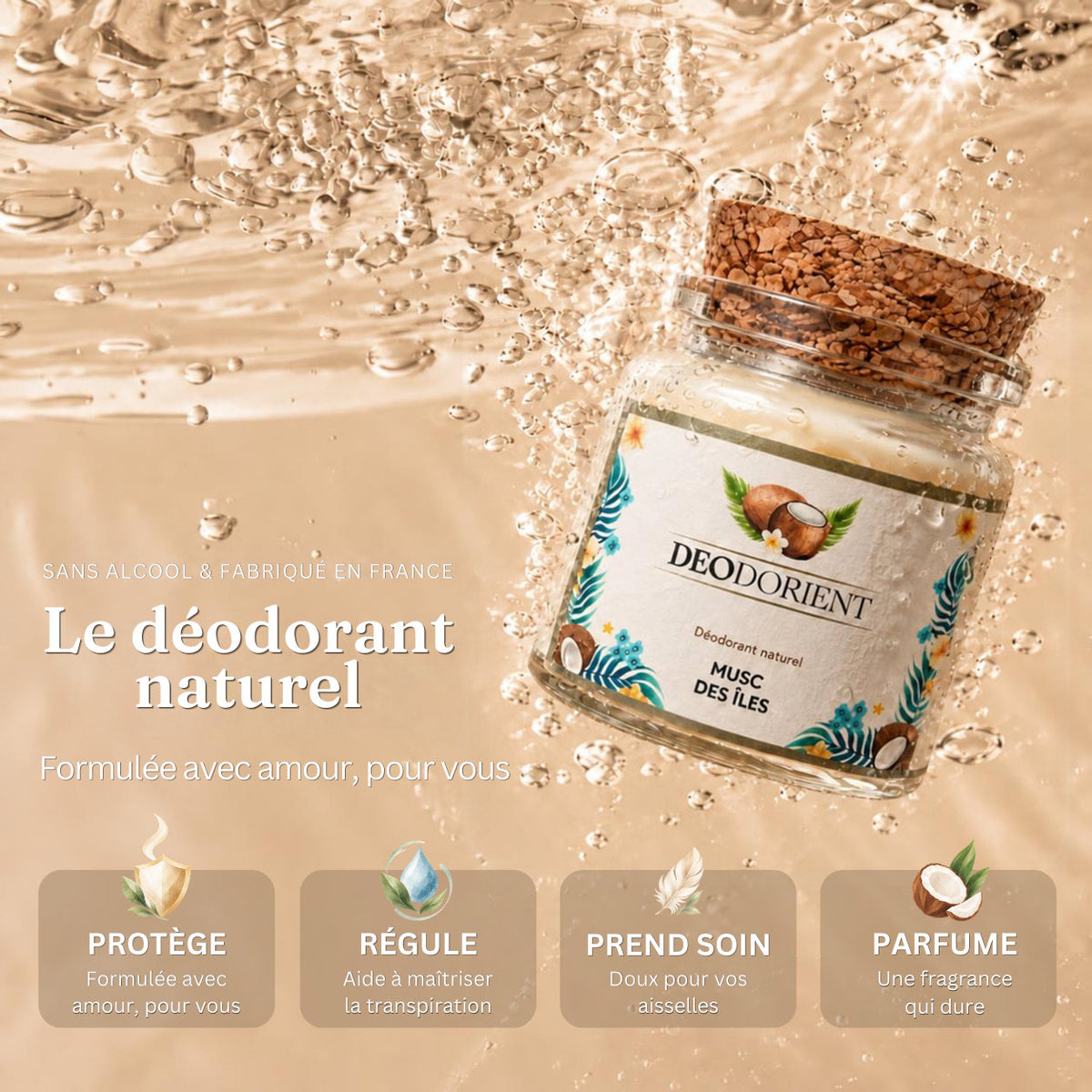 Deodorant Musc Coco des Îles