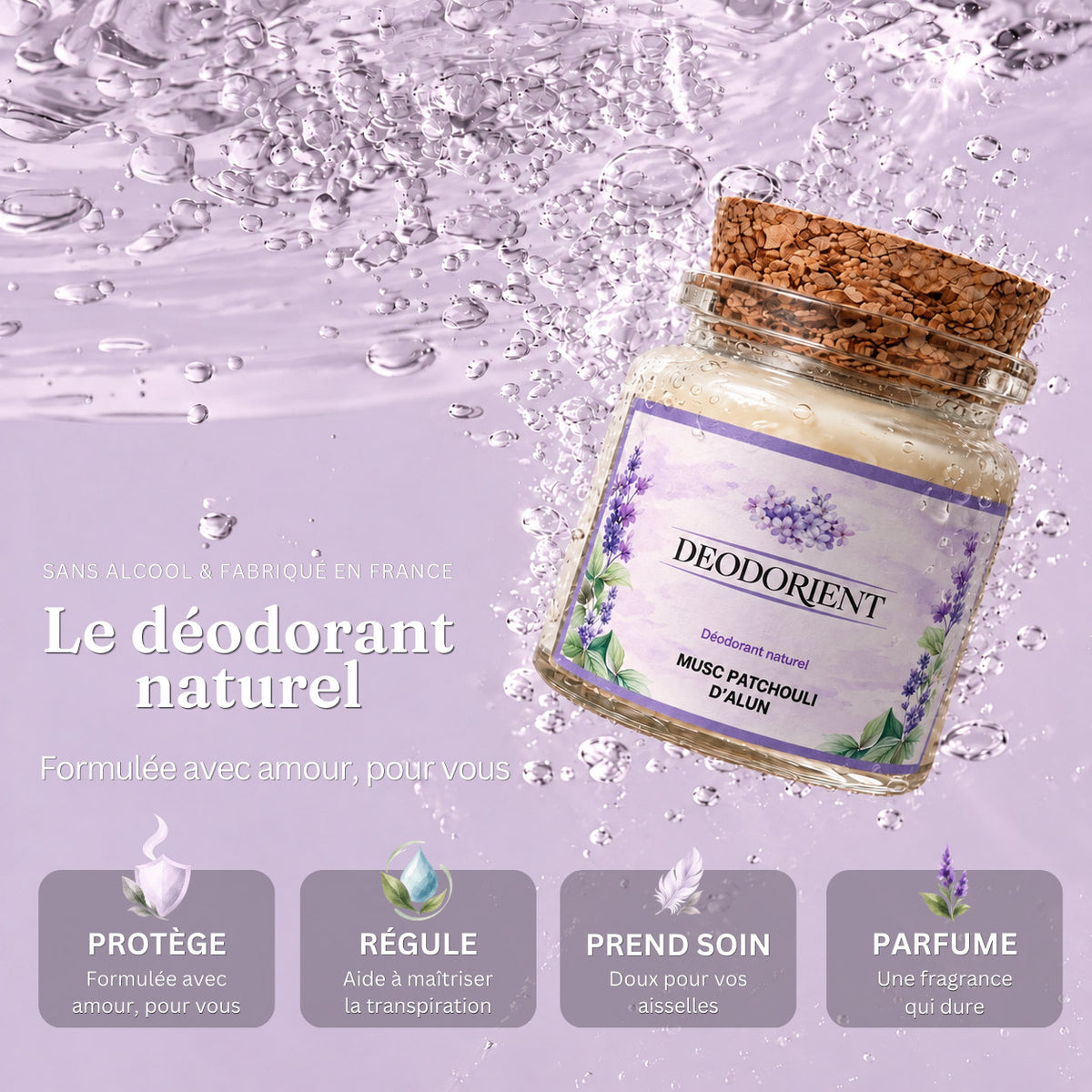 Deodorant Musc Patchouli d'Alun